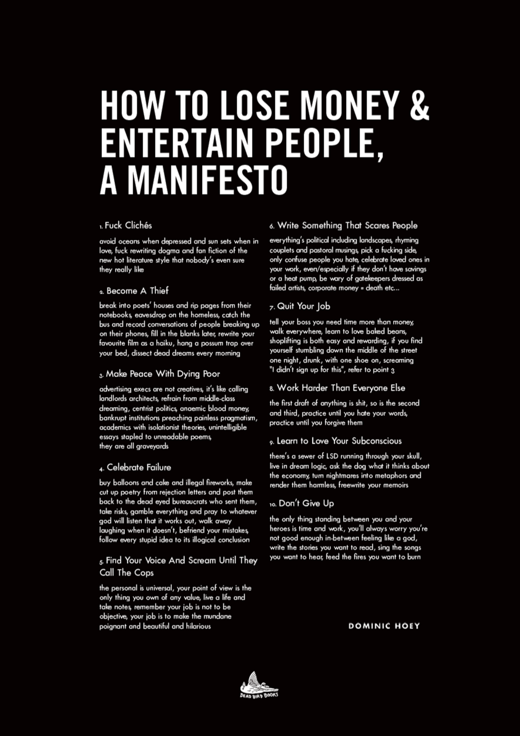 Manifesto Poster - Strange Goods