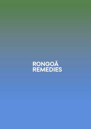 Rongoa Remedies - Strange Goods